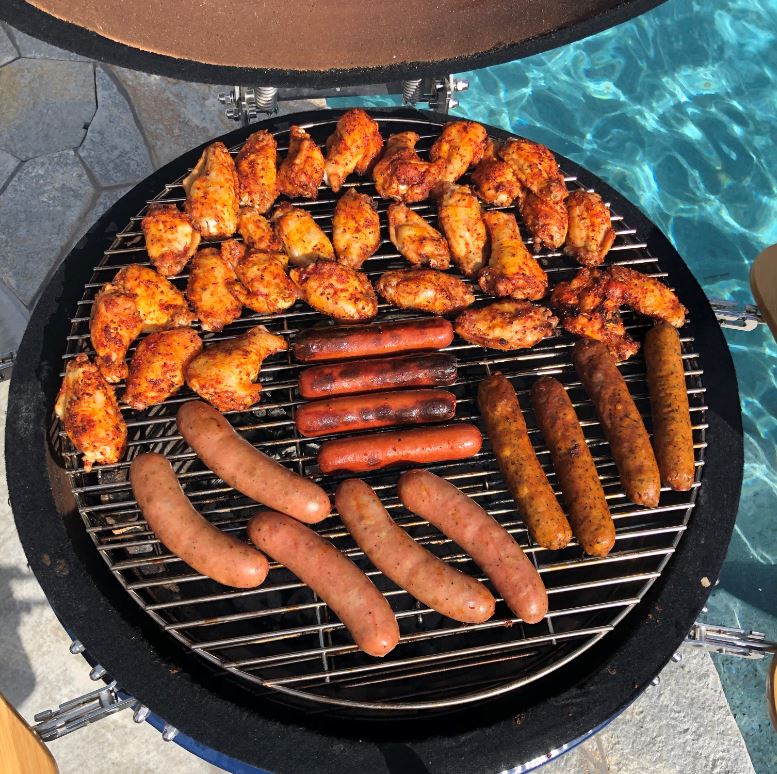 Lifesmart Kamado Charcoal Grill and Smoker, 655 sq. in.