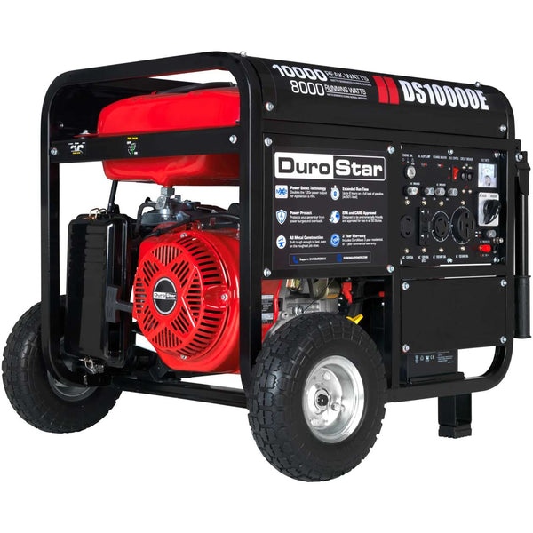 Durostar DS10000E 10,000 Watt Gasoline Generator Red / Black (Grade A Refurbished)