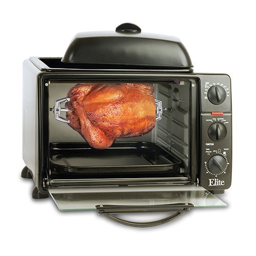 Elite 6 Slice Toaster Oven/Griddle w/ Rotisserie