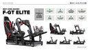 Cabina de simulador de perfil de fórmula y GT Elite NLR-E012 F-GT de Next Level Racing, edición iRacing