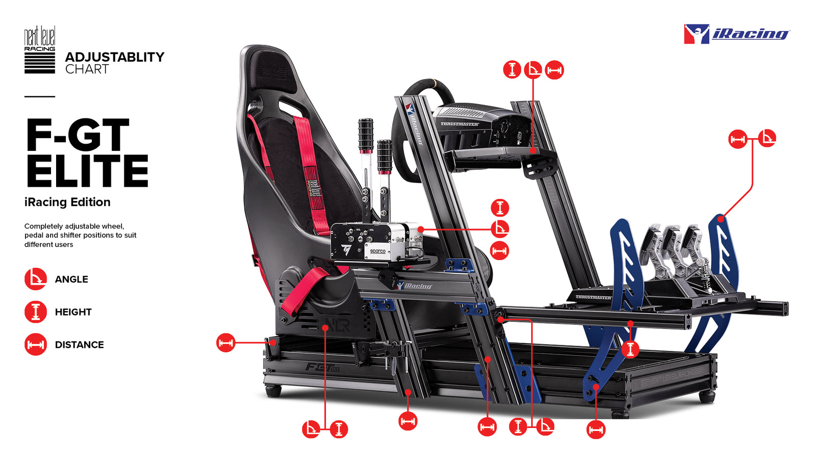 Next Level Racing Elite Simulator Cockpit iRacing Edition