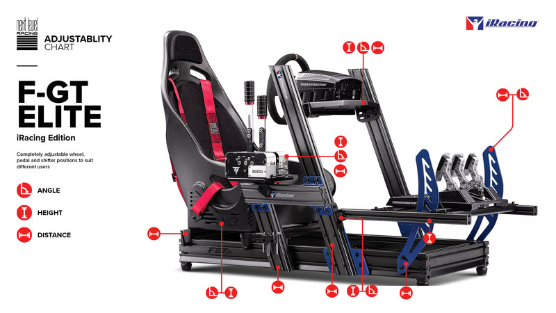 Next Level Racing NLR-E012 F-GT Elite Formula and GT Profile Simulator Cockpit iRacing Edition