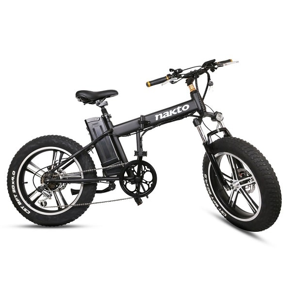 Bicicleta eléctrica Nakto Fat Tire Mini Cruiser de 20" 