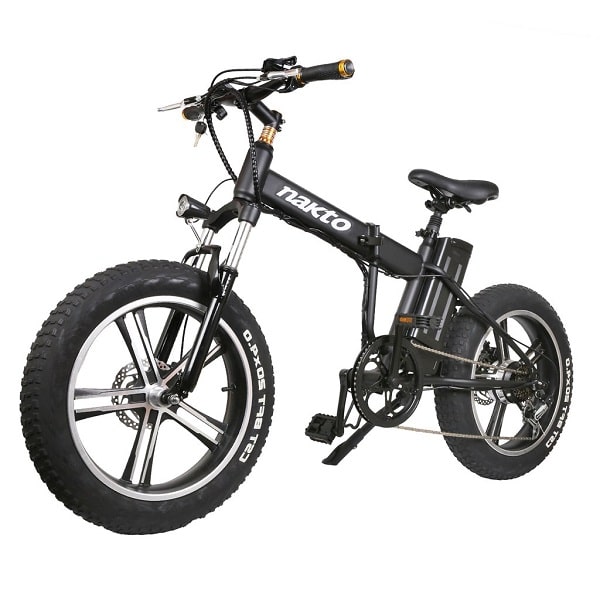 Bicicleta eléctrica Nakto Fat Tire Mini Cruiser de 20" 