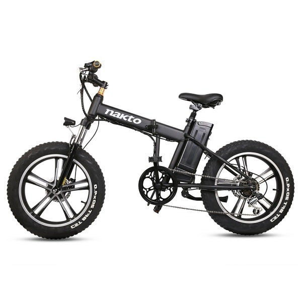 Nakto Fat Tire Mini Cruiser 20"  Electric Bike