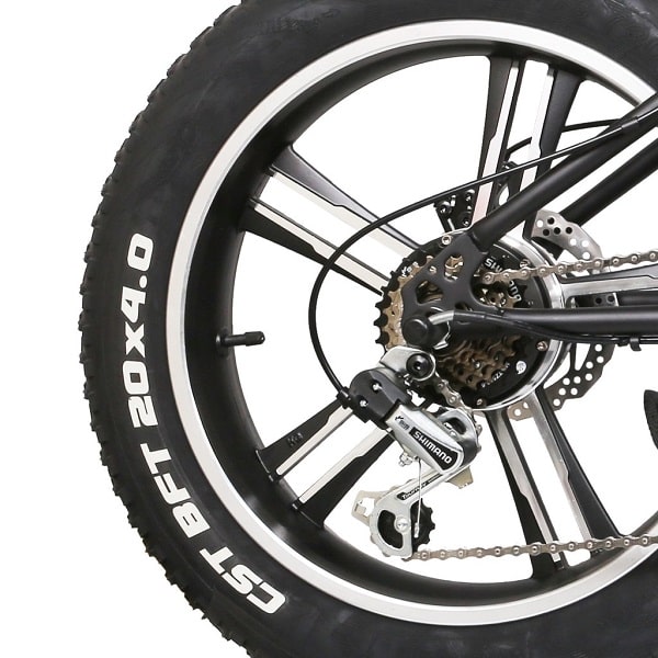Bicicleta eléctrica Nakto Fat Tire Mini Cruiser de 20" 