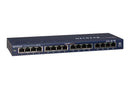Conmutador Gigabit Ethernet no administrado de 16 puertos Netgear