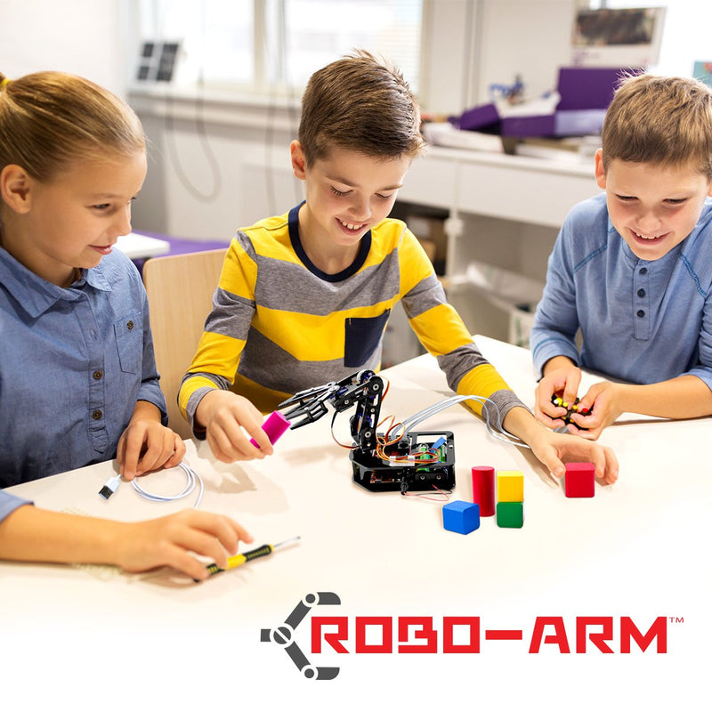 Hamilton Buhl STEAM Robo-Arm Kit for Arduino - Programmable 4-Axis Robot Arm Smart Toys Hamilton Buhl