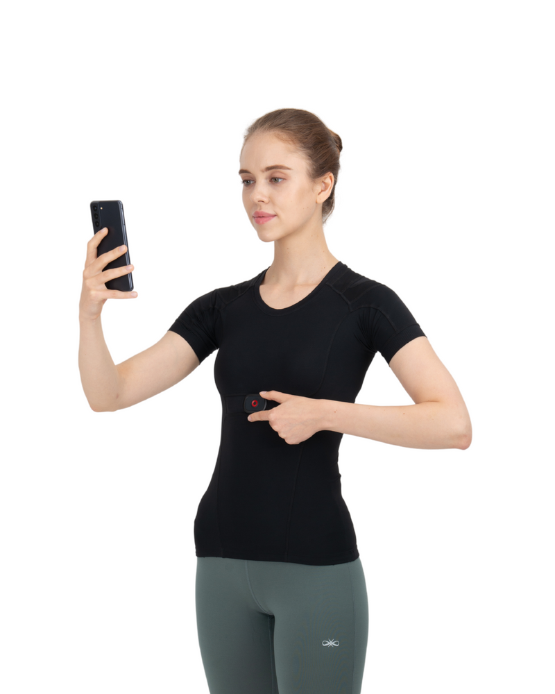 Posture360 Women's Shirt with Posture Sensor, Wellbots