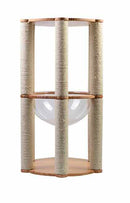 Instachew Hexagon Tower, Scratch Post, Cat Bed - D / Wellbots