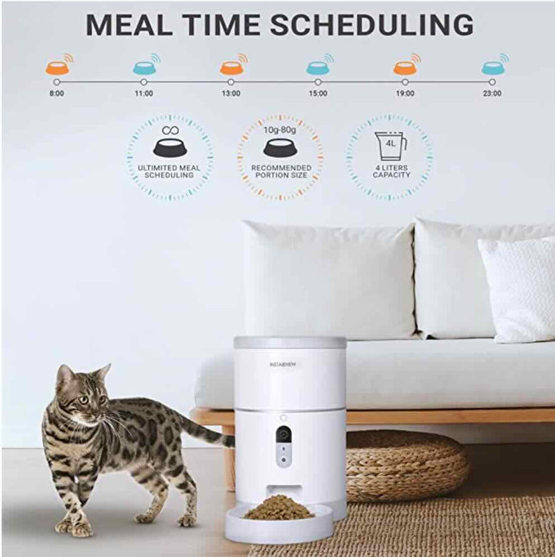 Instachew  Purechew Smart Pet Feeder with HD Camera / Wellbots