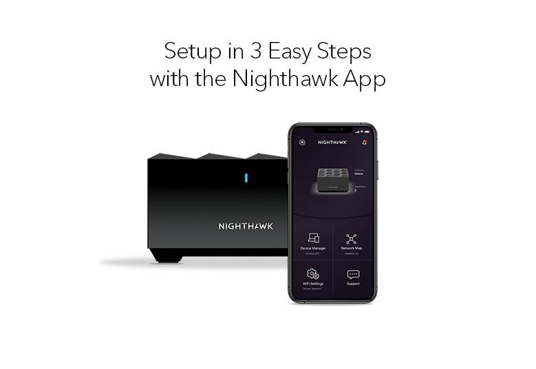 Netgear Nighthawk Mesh AX1800 - 4 streams 3 pack with 90 day Armor Free Trial