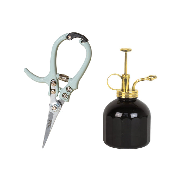 Modern Sprout Black Plant Mister + Pruning  Shears