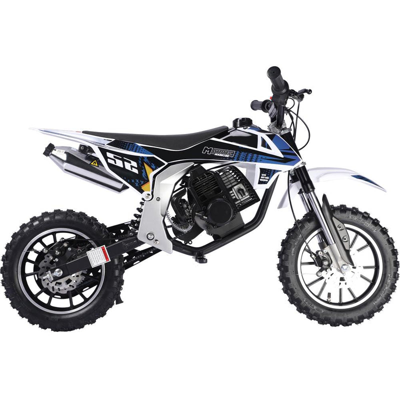 Moto de cross a gasolina para niños de dos tiempos y 52 cc MotoTec Warrior