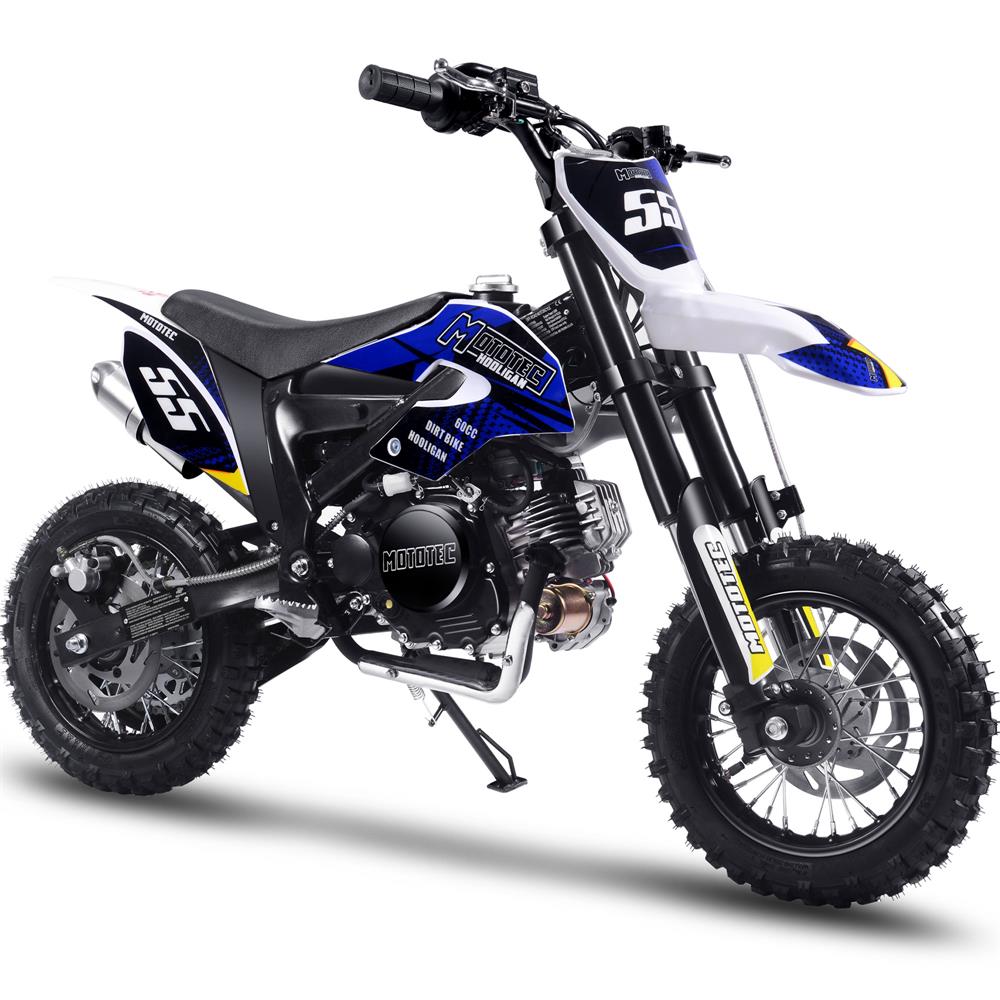 MotoTec Hooligan 60cc 4-Stroke Gas Dirt Bike | Free Shipping