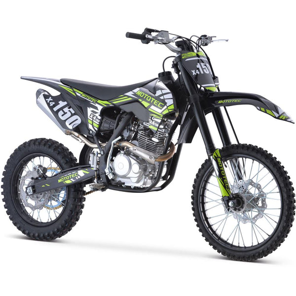 MotoTec X4 150cc 4-Stroke Gas Dirt Bike | Free Shipping | Wellbots