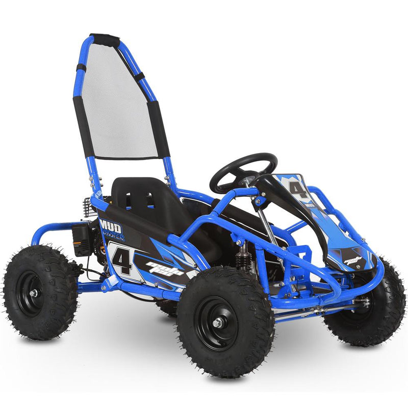 MotoTec Mud Monster 98cc Go Kart Full Suspension | Free Shipping | Wellbots