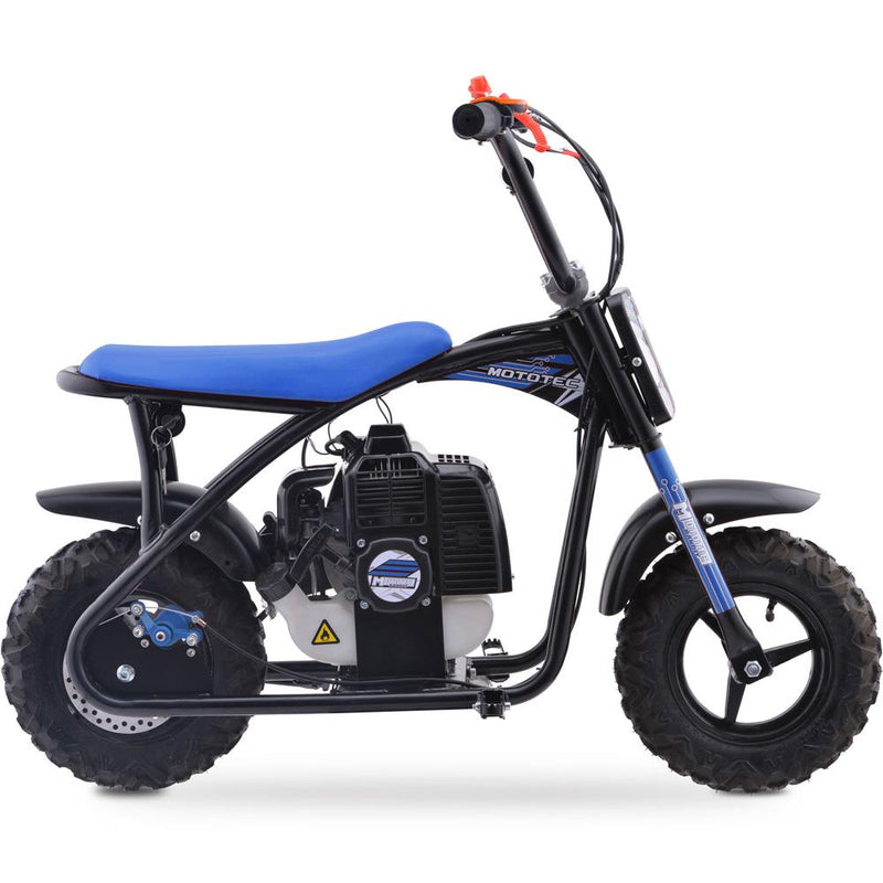 MotoTec 52cc Warrior Kids Gas Dirt Mini Bike