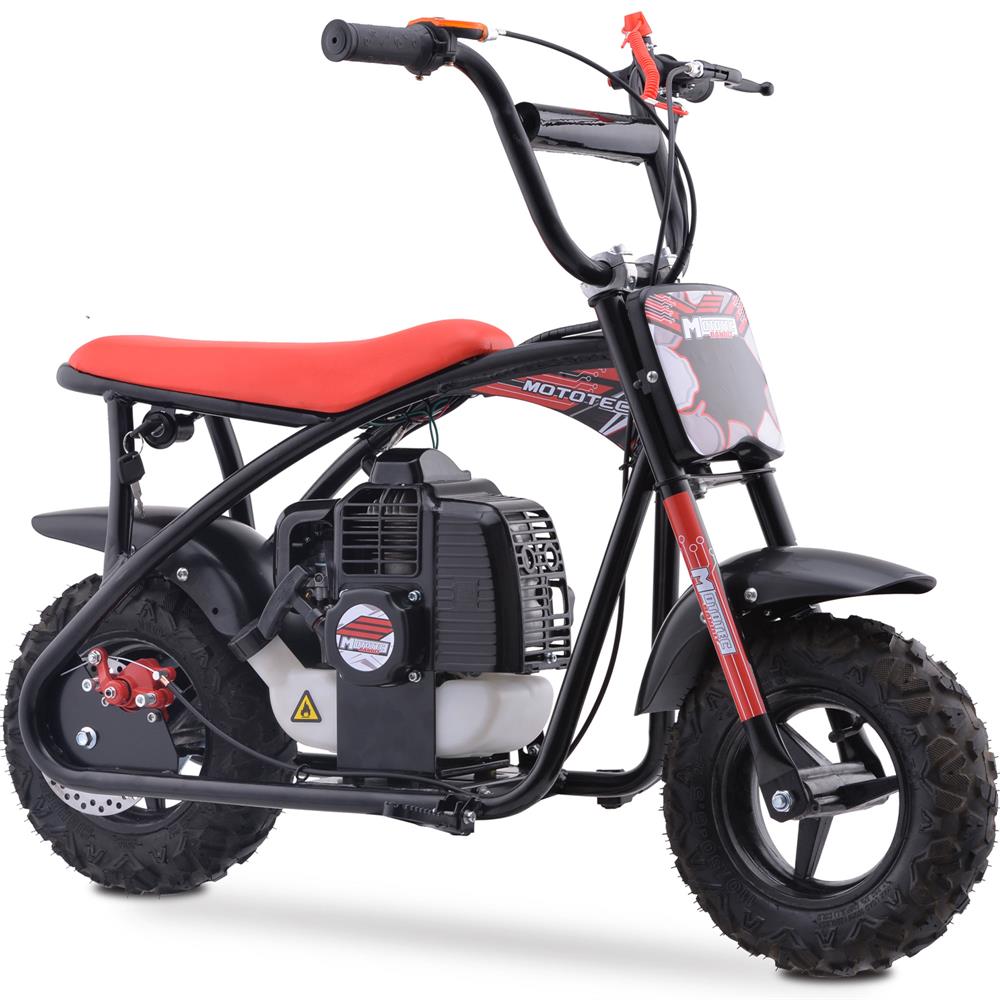 MotoTec Bandit 52cc 2-Stroke Kids Gas Mini Bike | Wellbots