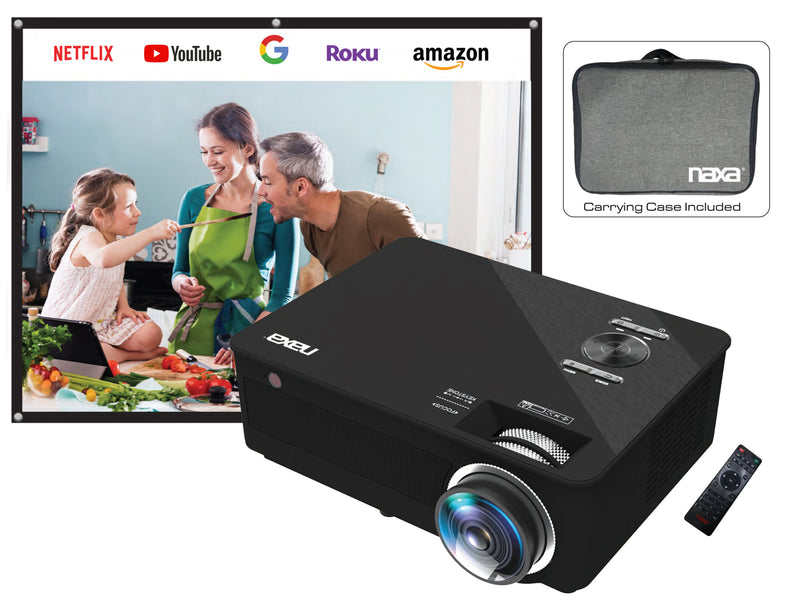 Naxa 150? Home Theater LCD Projector Combo Bundle - 1080P