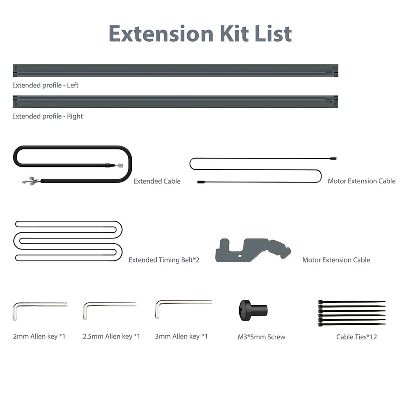 Kit de extensión Ortur para la serie LM3 (ETK2.0)