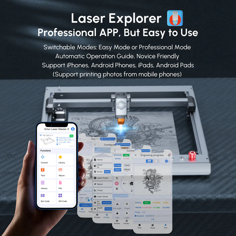 Ortur LM3 Laser Engraving & Cutting Machine 20,000mm/min 10W