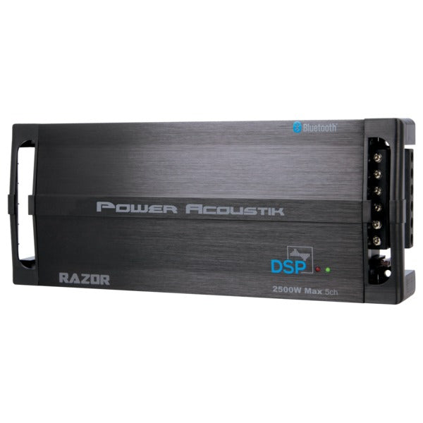 Power Acoustik Razor Series 2,500-Watt Max 5-Channel Class D Amp with DSP and Bluetooth
