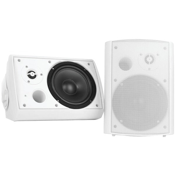 Pyle PDWR51BTWT 5.25" Indoor/Outdoor Wall-Mount Bluetooth Speaker System (White)
