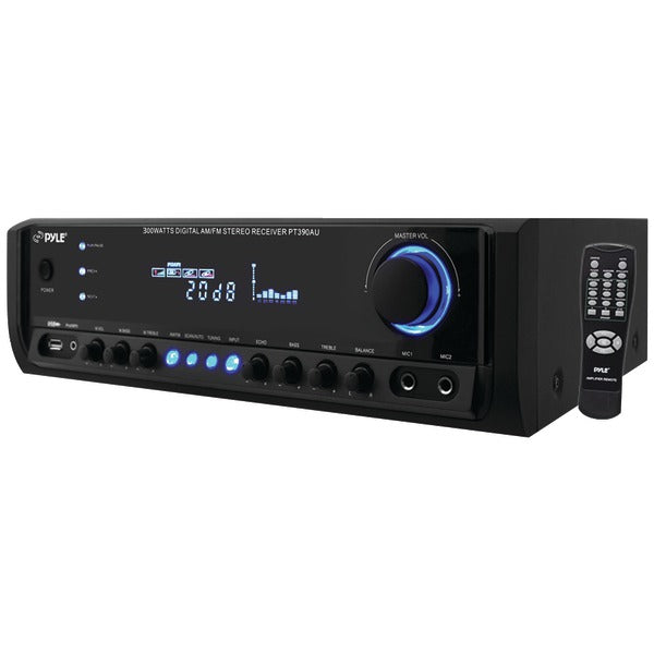 Pyle PT390AU 300-Watt Digital Home Stereo Receiver System