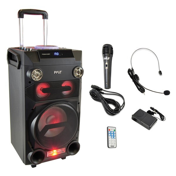 Pyle Pro Portable Bluetooth Karaoke Speaker Radio