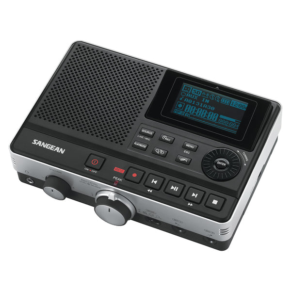 Sangean DAR-101 DAR-101 Tabletop Rechargeable Digital MP3 Recorder with Built-in Stereo Microphone
