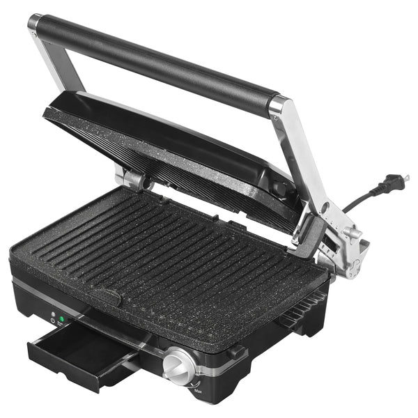 Starfrit The Rock 1,500-Watt Panini Maker with Reversible Plates
