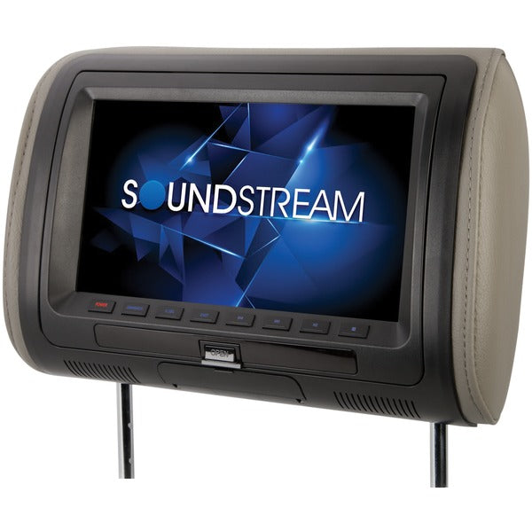 Soundstream VHD-90CC 9" Universal Headrest Monitor with DVD Player, IR & FM Transmitters & Interchangeable Skins