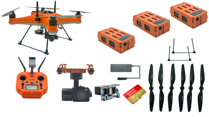 Swellpro Splash Drone 4 Waterproof FILM Bundle w/ Free Insurance