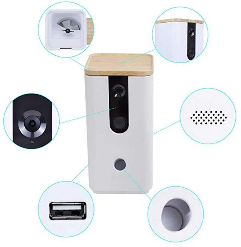 DOGNESS Pet Treat Dispenser with Camera Pets Dogness