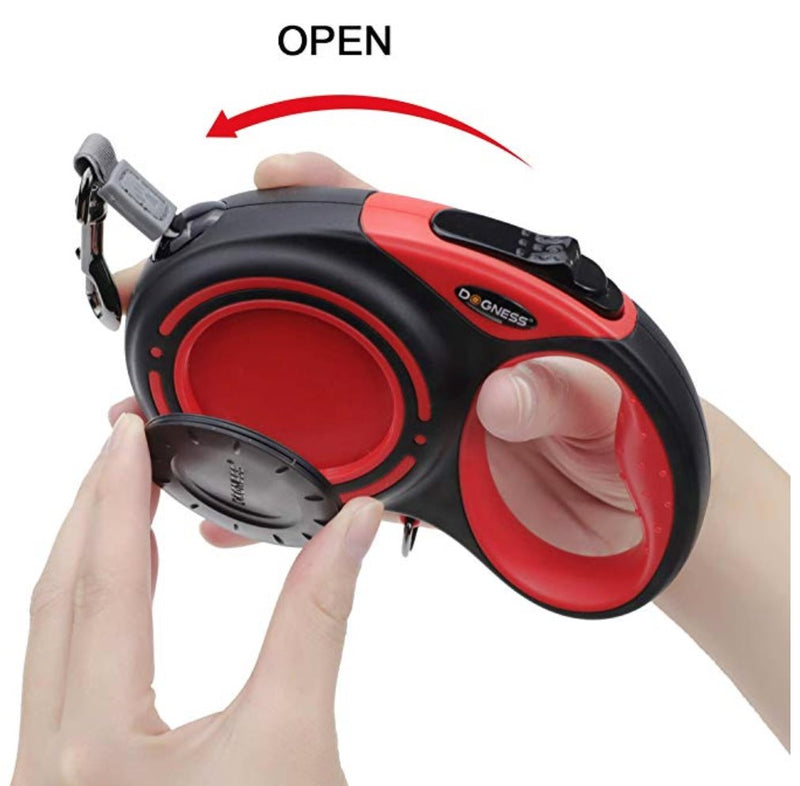 DOGNESS Smart Retractable Leash Package - one Bluetooth Speaker, one LED Light Pets Dogness