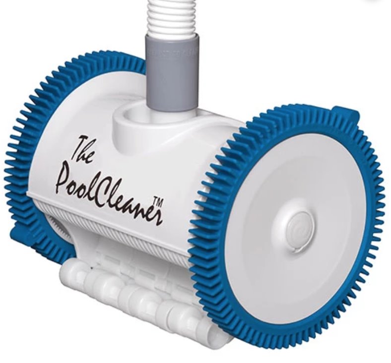 Poolvergnuegen PoolCleaner 2-Wheel Suction Cleaner - White and Blue Cleaning Robots Hayward