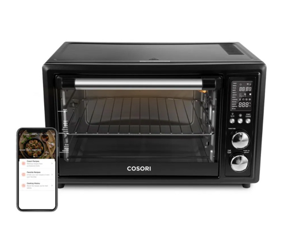 Cosori Smart 25L Air Fryer Toaster Oven with Bonus Meat Thermometer