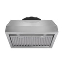 Campana extractora profesional Thor Kitchen TRH3005 de 30 pulgadas y 16,5 pulgadas de alto en acero inoxidable