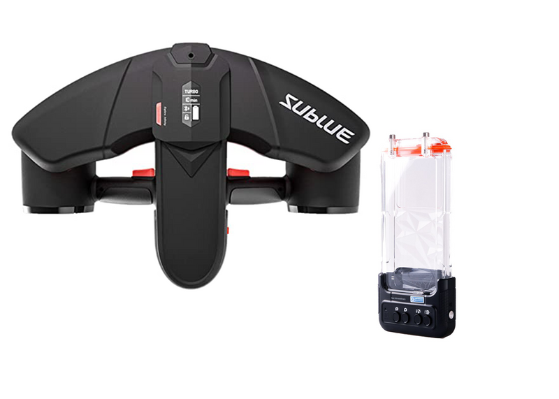 Special Bundle: Sublue Navbow Electric Underwater Scooter and Sublue Smart Waterproof Phone Case H1