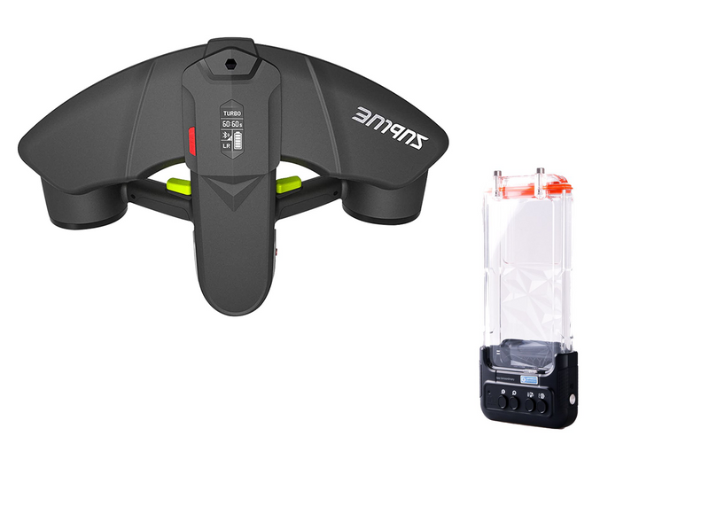 Special Bundle: Sublue Navbow Electric Underwater Scooter and Sublue Smart Waterproof Phone Case H1
