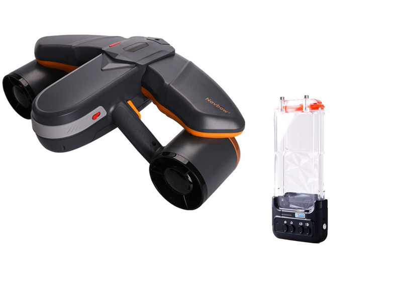 Special Bundle: Sublue Navbow+ Electric Underwater Scooter and Sublue Smart Waterproof Phone Case H1