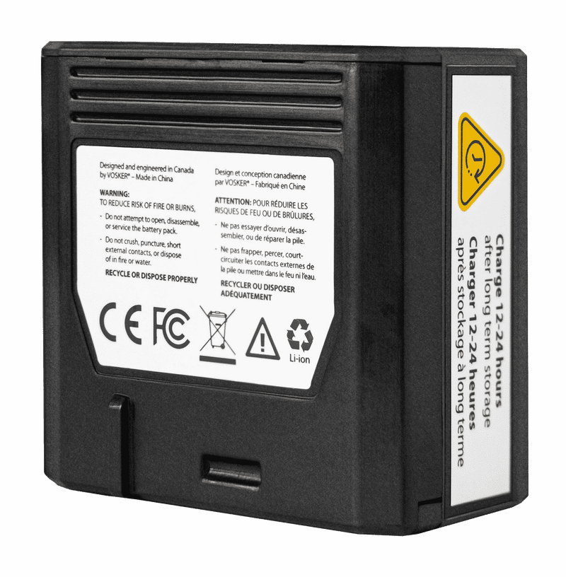 Vosker V-LIT-B2-Extra rechargeable lithium battery pack for Vosker V150 Mobile Security Cameras