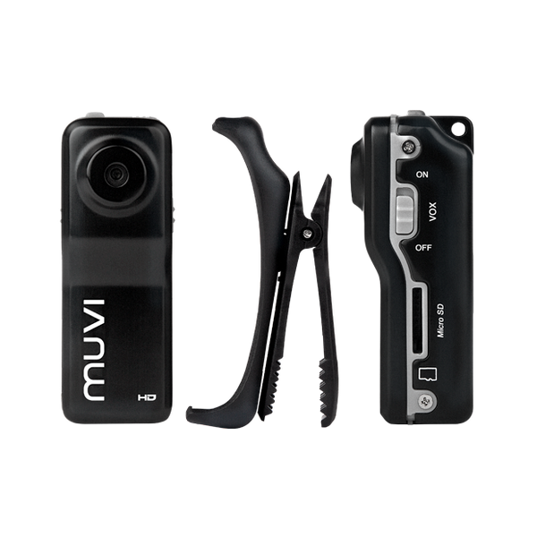 Muvi Micro HD10X Handsfree HD Camcorder Inc 8GB SD Card – Black - discontinued