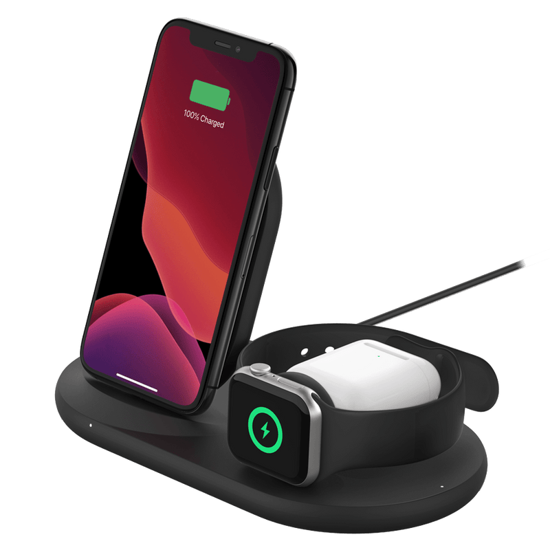 Belkin 3-in-1 Wireless Charging Pad With Apple Watch Dock 