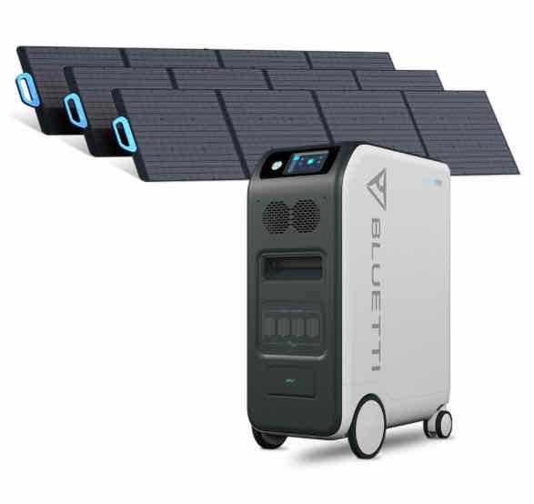 Wellbots BLUETTI EP500 Solar Power Station + PV200 