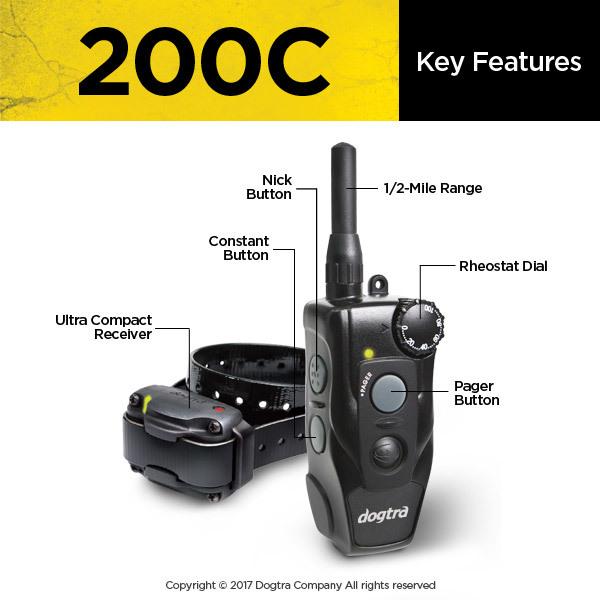 Dogtra 200C Remote Dog Training Collar Pets Dogtra