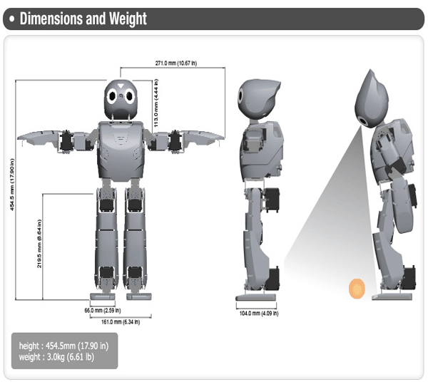 ROBOTIS DARWIN MINI 3D printable & programmable Humanoid Robot Smart Toys Robotis