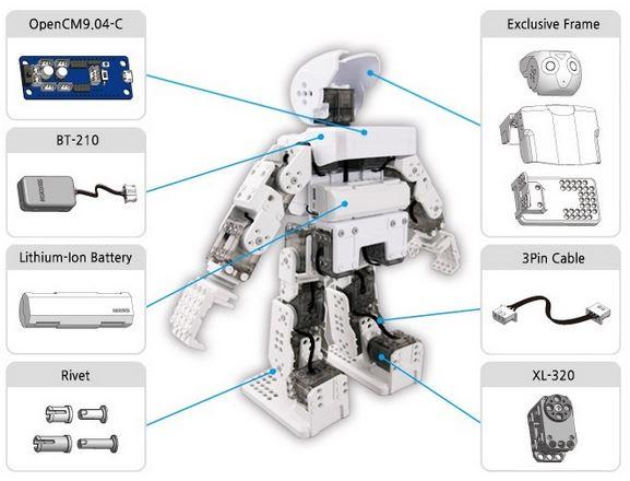 ROBOTIS DARWIN MINI 3D printable & programmable Humanoid Robot Smart Toys Robotis
