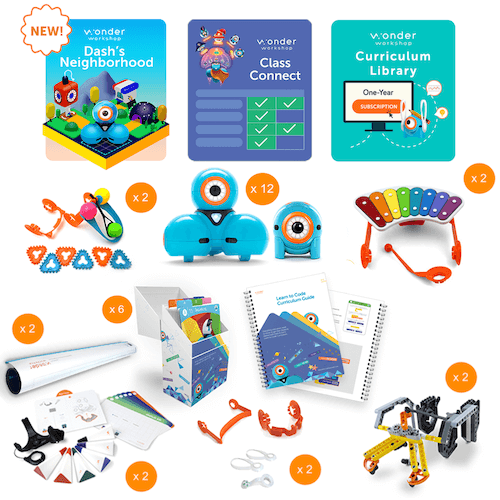 Wonder Workshop K-5 Tech Center Pack w/ Class Connect Subscription Smart Toys Wonder Workshop